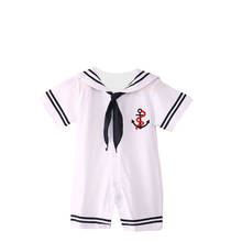 Newborn Baby Boys Costume Anchor Sailor Baby Romper One Piece Jumpsuit Playsuit Sailor Infant Toddler Baby Boy Clothing 2024 - buy cheap