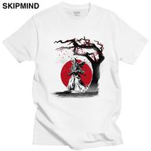 Japanese Rurouni Kenshin T Shirt for Men Cotton Fashion Short Sleeves Samurai X T-shirt Anime Manga Himura Kenshin Swordsman Tee 2024 - buy cheap