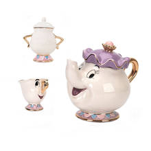 Sugar Bowl  Beauty And The Beast Tea Set Mrs Potts Teapot Pot Cup Set Lovely Birthday Xmas Gift 2024 - buy cheap