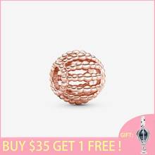 2021 Spring new 100% 925 Sterling Silver Beads Beaded Openwork Charm fit Original Pandora Bracelets Women DIY Jewelry 2024 - buy cheap