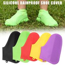 1 Pair Reusable Waterproof Rain Shoes Covers Slip-resistant Rubber Rain Boot Overshoes Unisex Outdoor Cycling Sport Shoe Cover 2024 - buy cheap