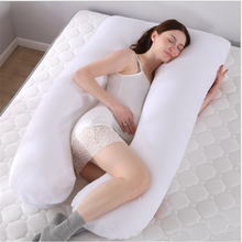 Almohada de apoyo para mujeres embarazadas, almohada de algodón en forma de U, almohadas de maternidad para dormir de lado durante el embarazo, ropa de cama, envío directo 2024 - compra barato