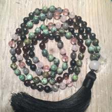 108 Mala Beads Necklace Purple Quartz & Lapis Lazuli Mala Necklace  Meditation Necklaces Taeesl Yoga Jewelry 2024 - buy cheap