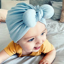Baby Winter Hat Boys Girls Soft Warm Beanie Hat Rabbit Ears Bow Tie Cotton Hats Newborn Children Casual Warm Turban Cap 2024 - buy cheap