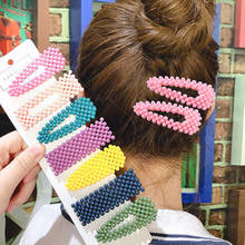 New Fashion Colored Imitation Pearl Hair Clip Women Hair Accessories For Girl Accessories Hairpins Rectangular Barrettes 2024 - buy cheap