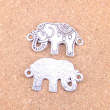 8pcs Charms elephant connector 36x21mm Antique Pendants,Vintage Tibetan Silver Jewelry,DIY for bracelet necklace 2024 - buy cheap