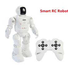 Радиоуправляемый робот Robo Smart Robot Программирование автоматически показывает жесты чувствительный светодиодный светильник для лица Танцующий Робот Игрушки для детей подарок 2024 - купить недорого