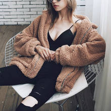 Autumn Winter Faux Fur Coat Women 2020 Casual Warm Soft Zipper Fur Jacket Plush Overcoat Pocket Plus Size Teddy Coat Female XXXL 2024 - buy cheap