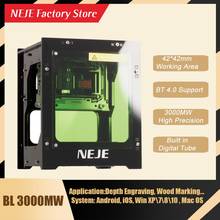 NEJE New DK-BL 3000mW 445nm Laser Engraving Machine Bluetooth Mini Laser Engraver Wood Router for Mac, Windows, iOS, Android 2024 - buy cheap