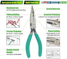 Proskit-alicate elétrico de agulha para nariz, 4 em 1, função de descascar, cortar e friso, aço cromado molibdênio 2024 - compre barato