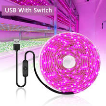 5 В USB светодиодный светильник с полным спектром для выращивания SMD2835 60 Светодиодный s/m гибкий светодиодный светильник в помещении освещение светильник ing 0,5 м 1 м 2 м 3 м 5 м фитоламп для растений 2024 - купить недорого