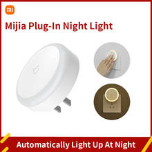Умный светодиодный ночник Xiaomi Mi Mijia, Сенсорный режим, ночная лампа для дома, коридора, спальни, прохода, 220 В переменного тока 2024 - купить недорого