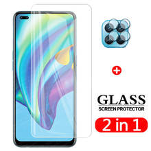 2 in 1 Tempered Glass On For Oppo Reno 4 Lite Screen Protector Safety Camera Film For Reno 4 lite Light CPH2125 Protective Glass 2024 - buy cheap