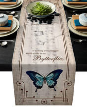 Butterfly Retro Musical Note Modern Table Runners Cloth Holidays Party Wedding Decoration Table Runner Dining Table Cover 2024 - buy cheap