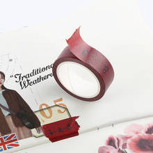 Adesivo de papel material retrô, material vermelho para diário, álbum de recortes, decoração vintage, artesanato diy, papel de fundo 2024 - compre barato