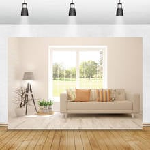 Laeacco White House Window Potted Plants Light Sofa Living Room Decor Photography Backgrounds Photo Backdrops For Photo Studio 2024 - buy cheap