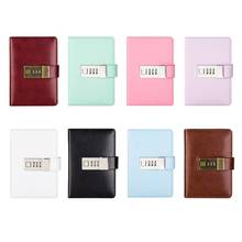 Notebook Paper Diary with Lock Code Password Notepad 96Sheets Note Book Office School Supplies Gift 2024 - buy cheap