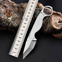 Универсальные ножи Trskt, нож с фиксированным лезвием на шею 440C, нож для выживания, керамбит, инструменты для повседневного использования с K-ножнами, тактические карманные ножи для кемпинга CS GO 2024 - купить недорого