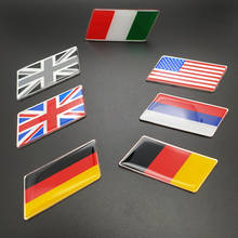 Car Emblem United Kingdom United States Italy Netherlands Belgium Germany National Flag Logo Front Grille Badge  Car Styling 2024 - buy cheap