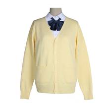 10 cores estilo japonês feminino jk uniforme escolar japão estilo preppy adorável camisola malhas coréia escola meninas cardigans casuais 2024 - compre barato