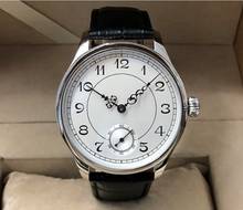 Sapphire crystal or Mineral glass 44mm  no logo Enamel White dial Asian 6498 17 jewels  movement  Men's Mechanical watches 80-20 2024 - buy cheap