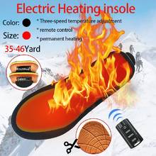 1900mAh Rechargeable Electric Heating Insoles Remote Control Winter Warm Heated Insoles Sport Shoes Pads for Hiking Camping 2024 - buy cheap