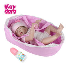 KAYDORA-muñecas Reborn de cuerpo completo de vinilo para bebés, juguete realista de bebé durmiendo, 22 pulgadas, 55cm, regalo de cumpleaños 2024 - compra barato