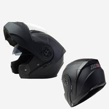 Cool Matte Black Flip Up Motorcycle Helmet with Inner Safety Sun Visor Double Lens Modular Motocross Full Face Helmet Capacetes 2024 - buy cheap