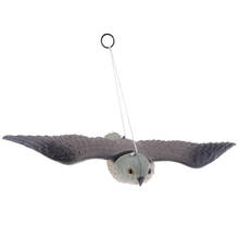 Señuelo de halcón volador para protección de aves, señuelo de caza al aire libre, extremadamente realista, muy detallado, decoración de jardín de cuervo 2024 - compra barato