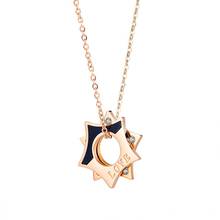 New Arrival Fashion Star Zircon Pendant Necklace Titanium Steel Jewelry Woman Birthday Gift Not Fade Drop Shipping 2024 - buy cheap