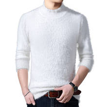 Inverno branco masculino pulôver camisola de manga longa azul vermelho preto camisola masculina moda casual blusas tamanho s-4xl 2024 - compre barato