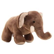 Плюшевая игрушка-слон, 25 см, детская игрушка, подушка для спины для сна, милый мягкий слон, сопровождающие ребенка куклы, подарок на Рождество 2024 - купить недорого