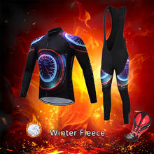 Warm Thermal Fleece Road Bike Clothing Men's Winter Cycling Jersey Set 2022 Bicycle Clothes BIB Kit Male Suit MTB Uniform Dress 2024 - buy cheap