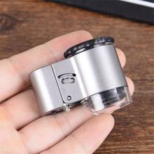 9882A 50X Handheld LED Mini Microscope Jewelry Magnifying Glass Loupe With LED Light 1PC J3 2024 - buy cheap
