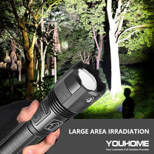 Linterna LED superpotente XHP70.2, 5 modos, con zoom, recargable por USB, resistente al agua, táctica, ultrabrillante, para acampar 2024 - compra barato
