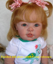 Npk, novo kit de boneca infantil, kit diy, boneca em branco, vinil macio, 29 polegadas, kit ldc popular, peças de boneca sem pintura 2024 - compre barato