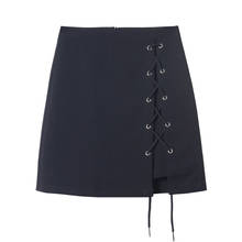 Sexy Cotton High Waist Bandage Skirt Mini Bodycon Short Skirt Women Black Solid Slim Clubwear Harajuku 2024 - buy cheap