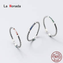 La Monada Snake Design Women Ring 925 Sterling Silver Minimalist Rings For Women 925 Silver Fine Jewerly Rings Woman Adjustable 2024 - buy cheap