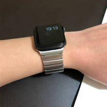 correa for iwatch apple watch 6 se band 44mm 40mm Business Bracelet for apple watchband 5 4 3 42mm 38mm strap men women wrist 2024 - buy cheap