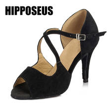 Hipposeus Girls Latin Dance Shoes for Woman Ladies Ballroom Modern Tango Dancing Shoes High Heels Performance Shoe Salsa Sandral 2024 - buy cheap