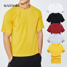 Summer Men Casual T-Shirts Solid 2020 New Tops Tees Shirt Male Short Sleeve Streetwear Tracksuit T shirt O-Neck Fitness Clothing 2024 - buy cheap