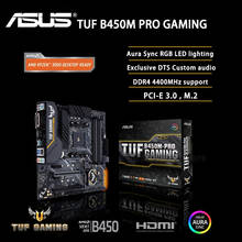 Asus tuf b450m pro gaming b450m amd b450 ddr4 3466mhz 128g, m.2, DVI-D, sata 6gb/, usb 3.1 suporte r3 r5 r7 r9 desktop am4 gaming 2024 - compre barato