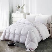 220*240cm White Duck Down Quilt Winter Duvet King Blanket Sateen Jacquard Comforter Feather Edredones Cotton Couvre-lits dekbed 2024 - buy cheap