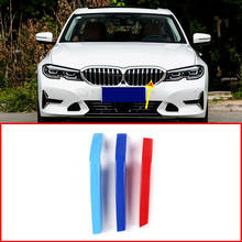 3pcs Car ABS Front Grill Decoration Strips Trim For BMW G20 3 Series 2019 2020 Year Accessories 2024 - buy cheap