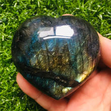 Natural Crystal Labrador crystal Heart colorful heart 2024 - buy cheap