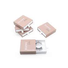 Caixa de cílios vazia com logotipo, caixa nude quadrada vazia para maquiagem de meninas, cílios de vison 20mm com estojo 2024 - compre barato