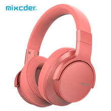 Mixcder E7 модернизированные активные наушники с шумоподавлением, беспроводная Bluetooth гарнитура 5,0 ANC стерео с микрофоном для телефона 2024 - купить недорого