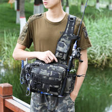 Multi-função sacos de pesca grande ombro crossbody saco cintura pacote peixe iscas engrenagem isca utilitário saco de armazenamento bolsa de pesca 2024 - compre barato