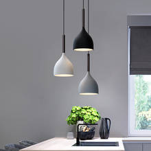 Luminária pendente minimalista e moderno, com 3 lâmpadas suspensas, estilo nórdico, para bar, cozinha, ilha, sala de jantar, sala de estar, e27 2024 - compre barato
