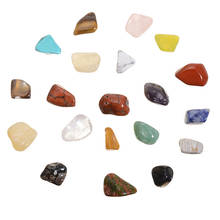 Juego de 20 unids/set de piedras preciosas de cristal pulido, piedra curativa para chakras, conjunto de exhibición de colección de piedras naturales 2024 - compra barato
